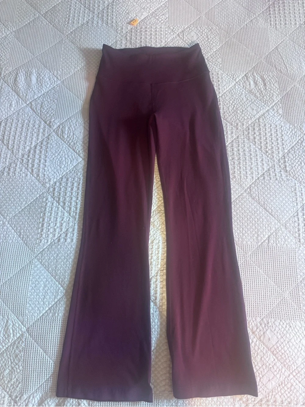 High-Rise Flare Leggings - Deep Plum